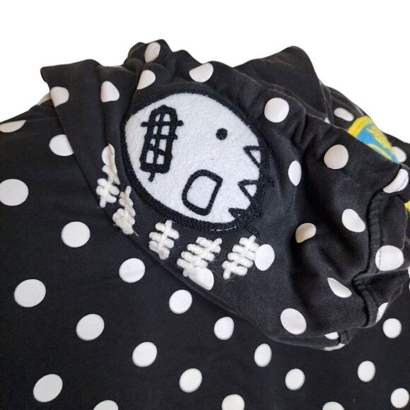 Ron BASS Hoodie Pullover Sweatshirt Patches Mens Size L Black - Picture 6 of 10